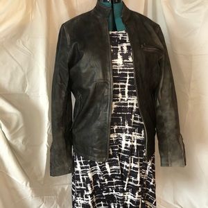 SR Leather Bomber Jacket